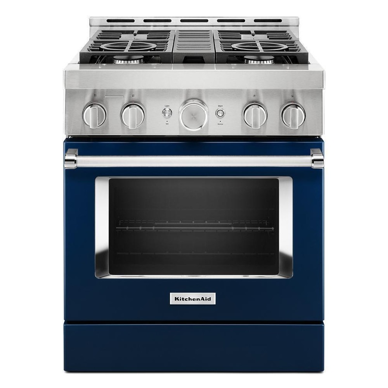 KFGC500JIB KitchenAid 30” Smart Commercial-Style Gas Range with 4 Burners