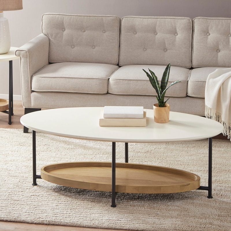 Beaumont 4 Legs Coffee Table with Storage Wade Logan