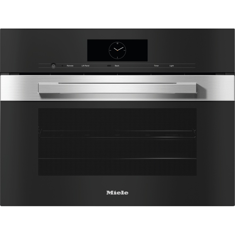 Miele DGC7845CTS Dgc 7845 Am – Compact Combi-Steam Oven, 24″ Width With Directwater Plus For Steam Cooking, Baking, Roasting With Roast Probe + Menu Cooking.
