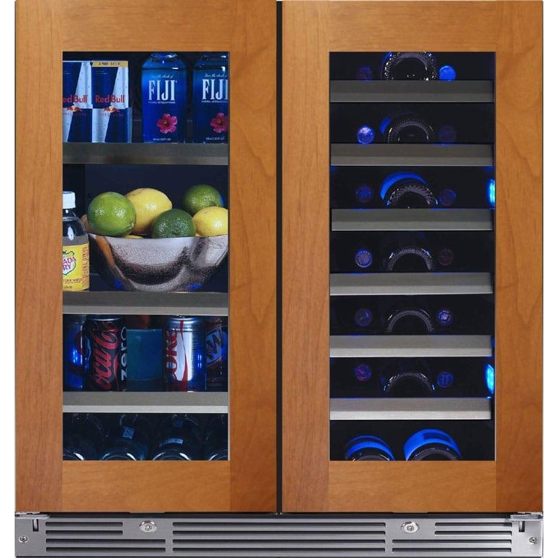 Xo Appliance XOU30BWDDGO 30In Beverage/Wine Double Door Overlay Glass