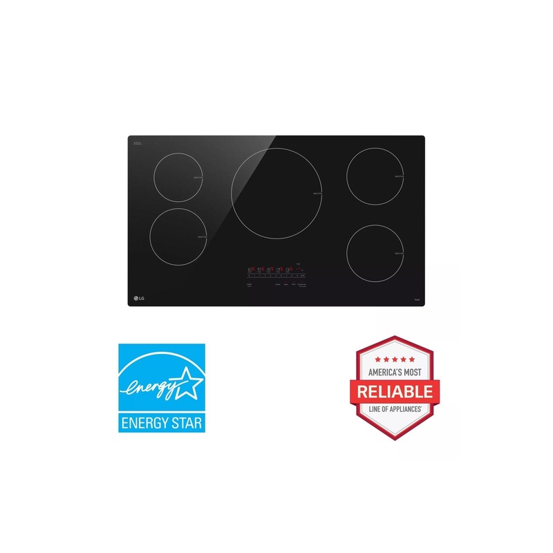 Lg CBIH3613BE 36″ Smart Induction Cooktop With Ultraheat 4.3Kw Element