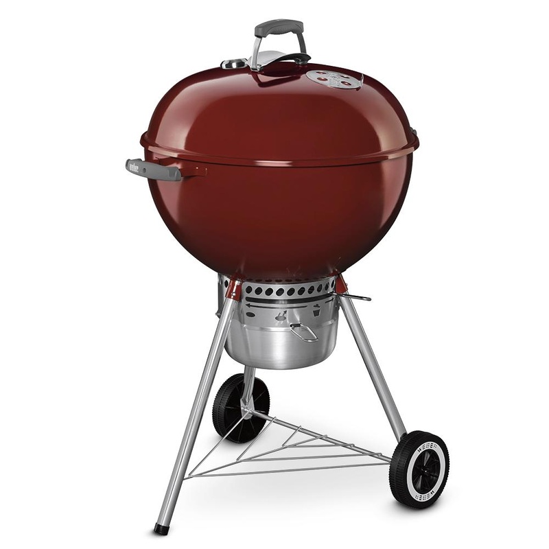 Weber 14403001 Original Kettle Premium Charcoal Grill – 22″ Crimson