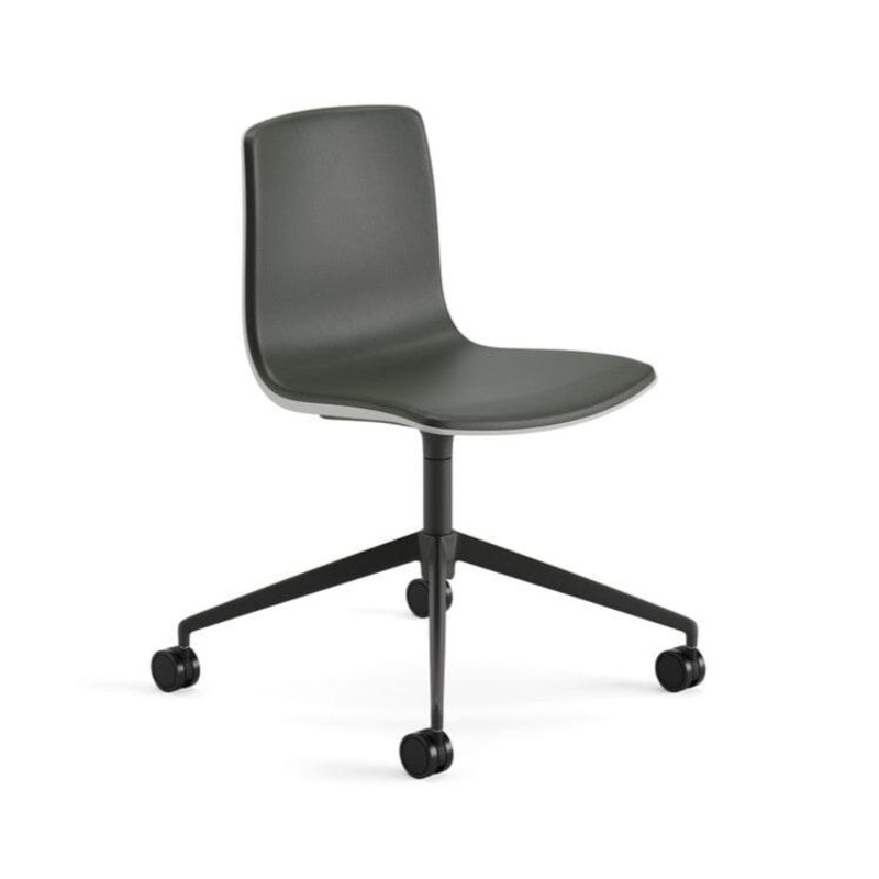 Aava 02 Fixed Trestle Base Polypropylene Chair With Front Upholstery