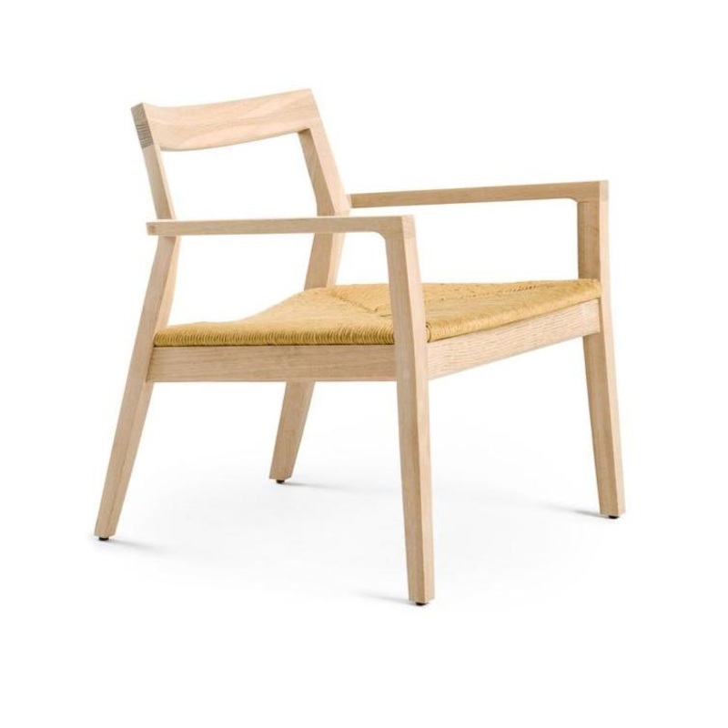 Krusin Lounge Arm Chair With Woven Seat