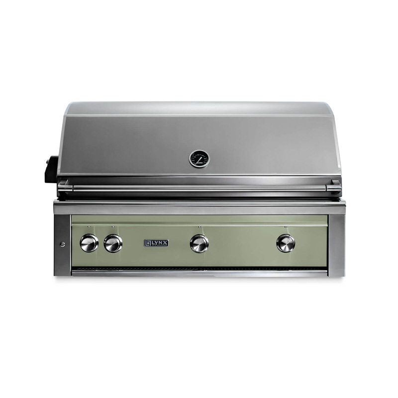 Lynx L42ATRDSNG 42″ Built-In Grill – All Trident W/ Rotisserie – Desert Sage