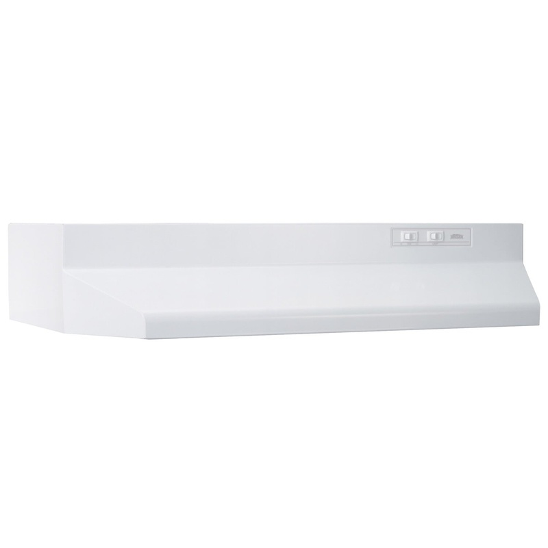 Broan BUEZ030WW Broan 30-Inch Ducted Under-Cabinet Range Hood W/ Easy Install System, 160 Cfm, White
