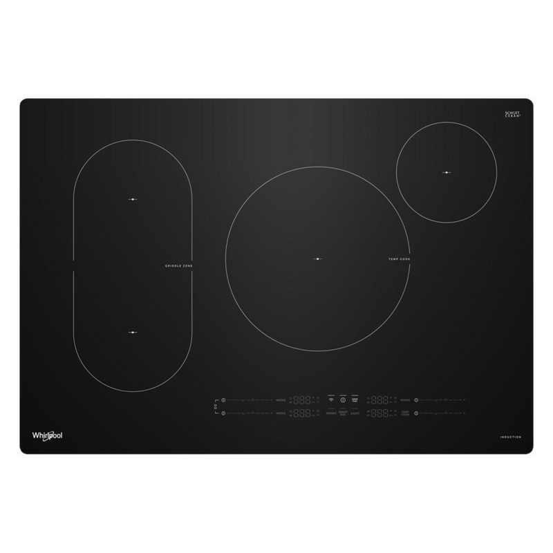 Whirlpool WCIT7030SB 30″ Intelligent Induction Cooktop With Temp Cook Technology