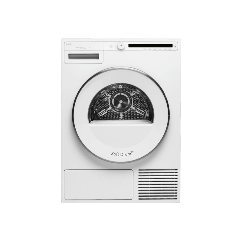 Asko T208CW 24″ White Front Load Electric Dryer