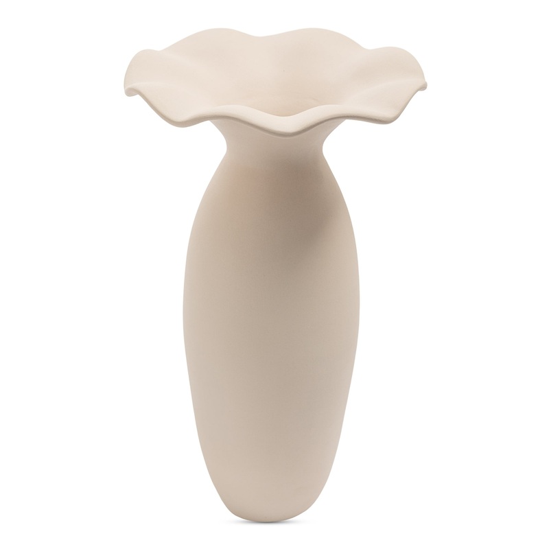 Elegant Ancient-Inspired Ruffled Decorative Pot
