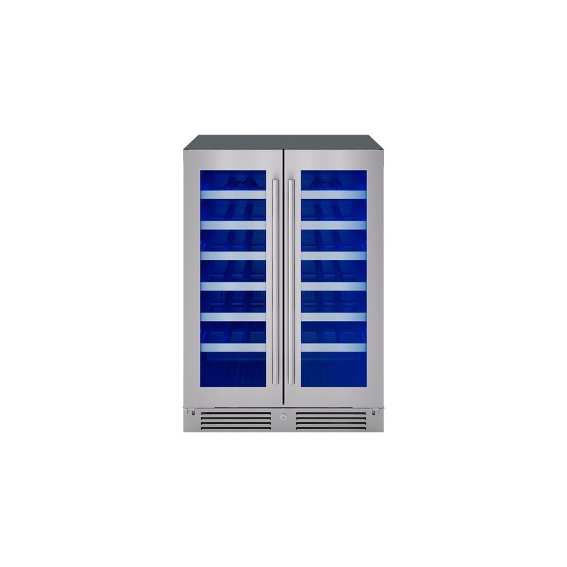 Zephyr PRW24C32CG 24″ French Door Dual Zone Wine Cooler