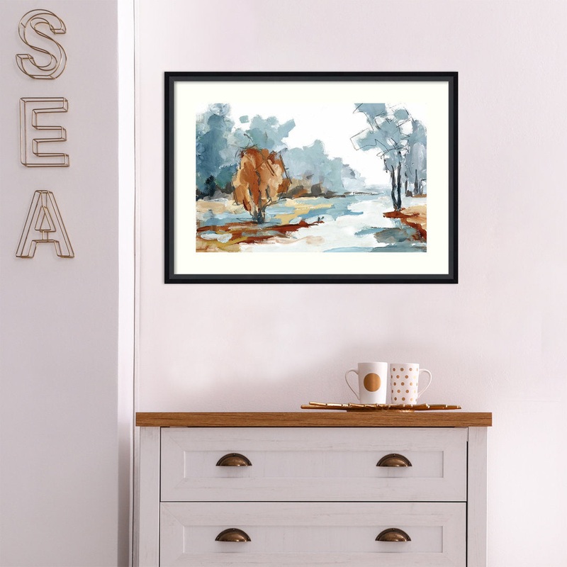 Backroads VI by Jacqueline Ellens – Picture Frame Painting Print on Paper Joss & Main Frame Color: Black Framed Paper Size: 18″ H x 25″ W
