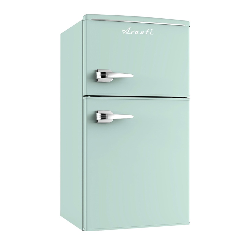 RMRT30X7GIS Avanti 3.1 Cu. Ft. Retro Compact Refrigerator – Seafoam Green