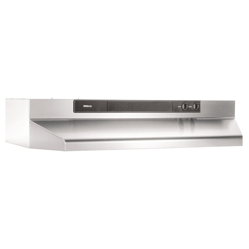 Broan 462404 **DISCONTINUED** Broan 24-Inch Convertible Under-Cabinet Range Hood, 220 CFM, Stainless Steel