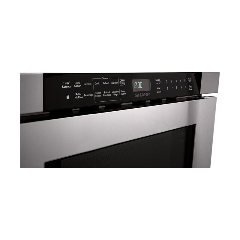 Sharp SMD2440JS 24 in. 1.2 cu. ft. Built-In Stainless Steel Microwave Drawer Oven