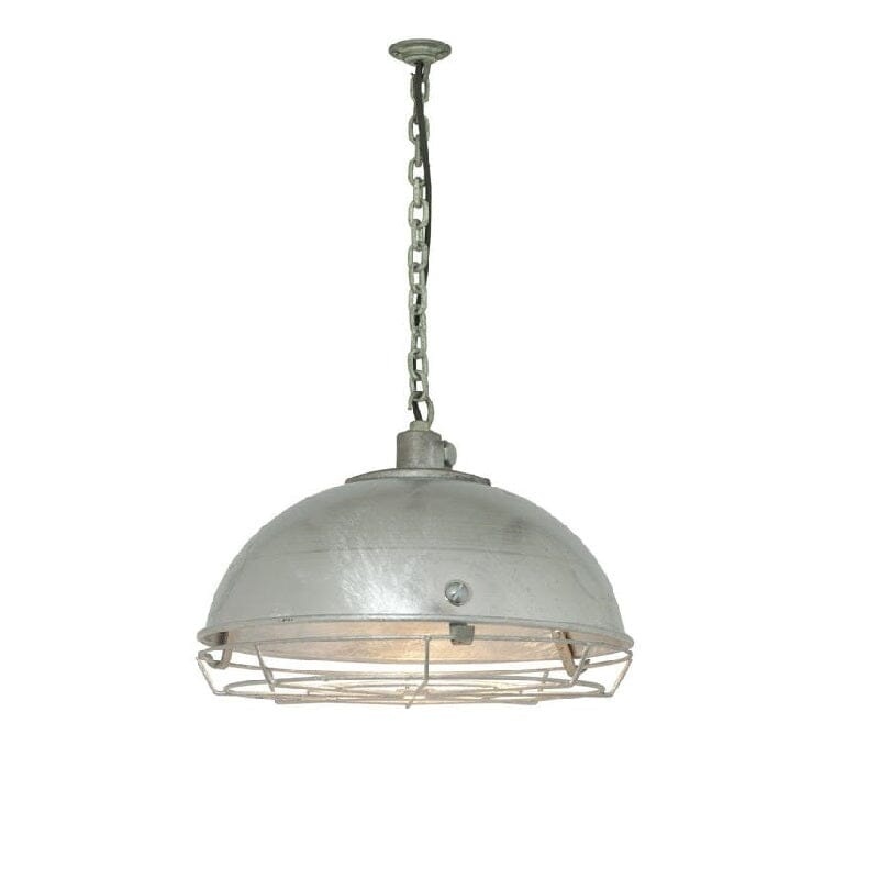 Steel Working Pendant Light With Protective Guard