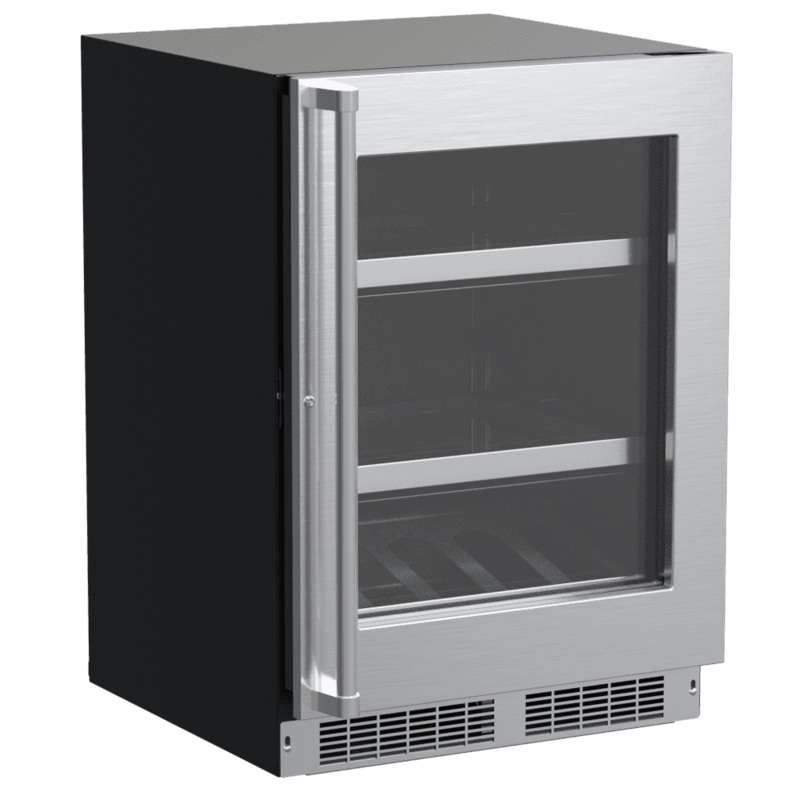 Marvel MPBV424SG31A 24-In Professional Built-In Beverage Center With Reversible Hinge With Door Style – Stainless Steel Frame Glass