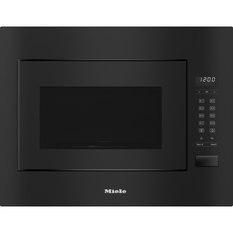 Miele M2241SCOBSIDIANBLACK M 2241 Sc – Built-In Microwave Oven, 24″ Width With Sensor Controls On The Side For Convenient Operation.