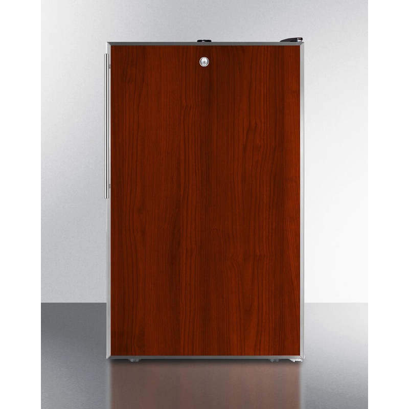 Summit FS408BLBI7FR Commercially Listed 20″ Wide Built-In Undercounter All-Freezer, -20 C Capable With A Lock And Stainless Steel Door Frame For Slide-In Custom Panels