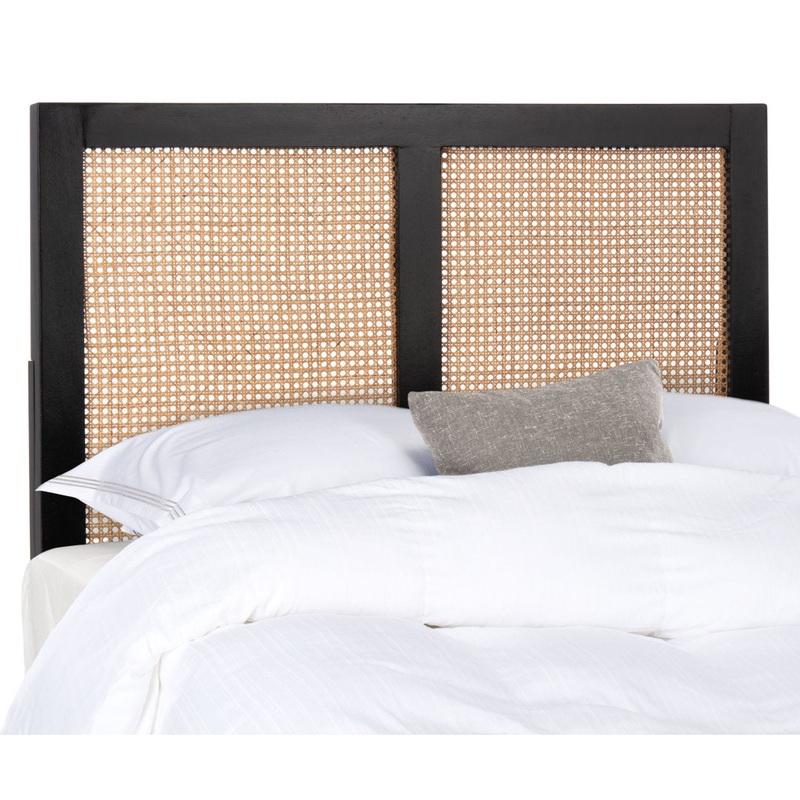 Tahoe Rattan Headboard Joss & Main Color: Black Size: Twin