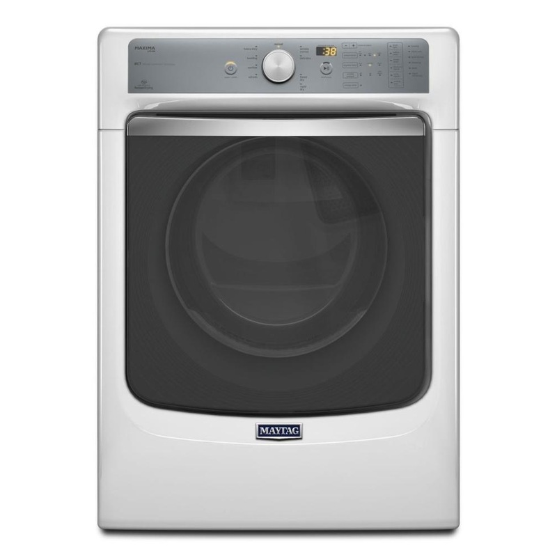 Maytag MED7100DW Maxima Steam Electric Dryer with Large Capacity and Stainless Steel Dryer Drum – 7.3 cu. ft.