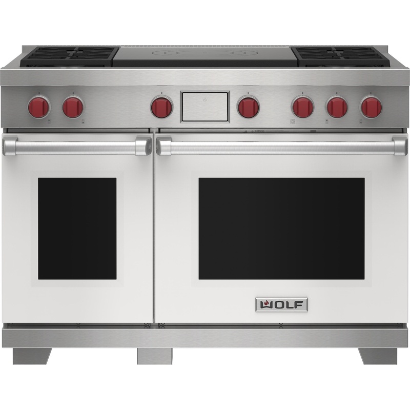 Wolf DF48450FWHP 48″ Dual Fuel Range – 4 Burners And French Top