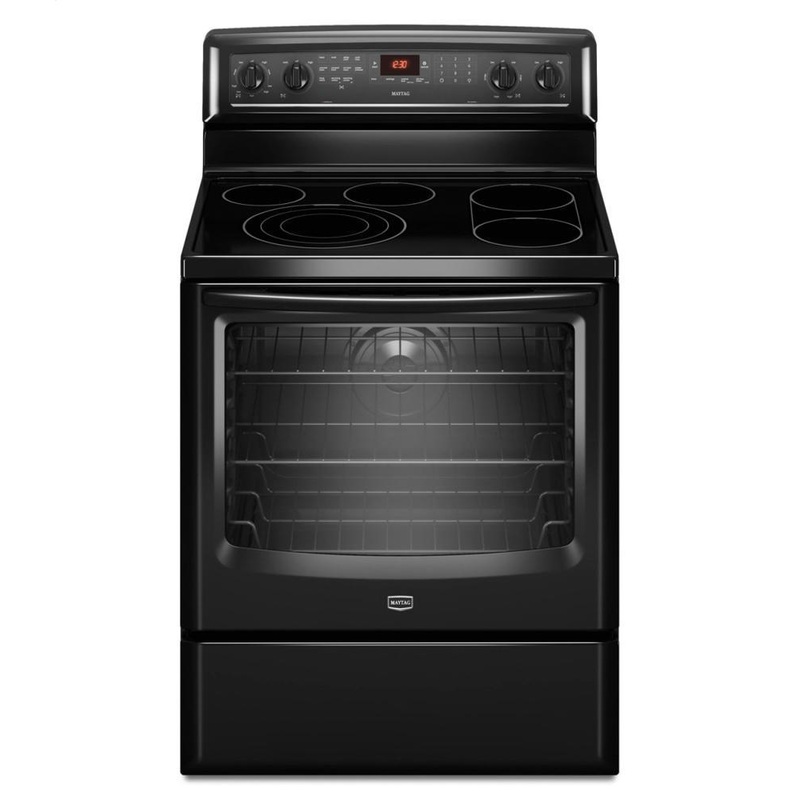Maytag MER8880AB 6.2 cu. ft. Capacity Electric Range with EvenAir True Convection
