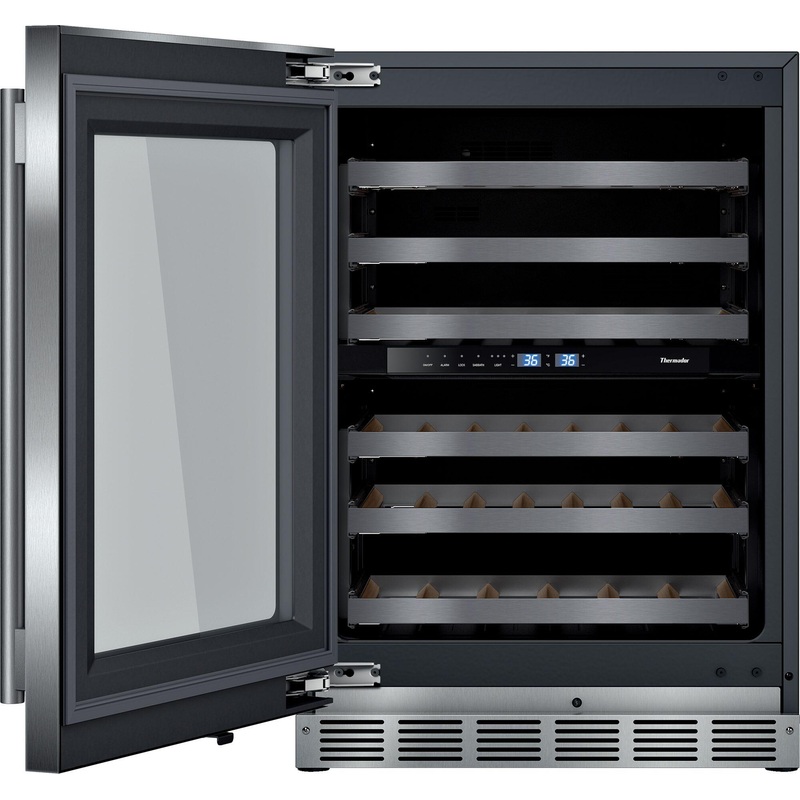 Thermador T24UW915LS Freedom Wine Cooler With Glass Door 24” Professional T24Uw915Ls