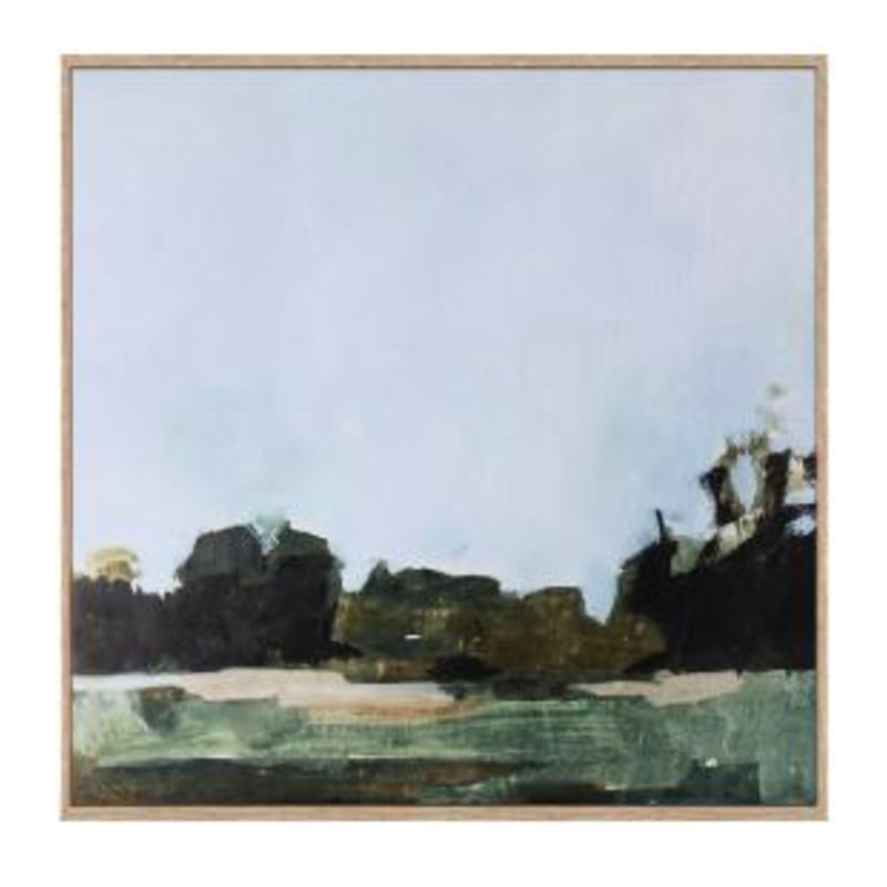 Treeline Abstract Canvas With Frame