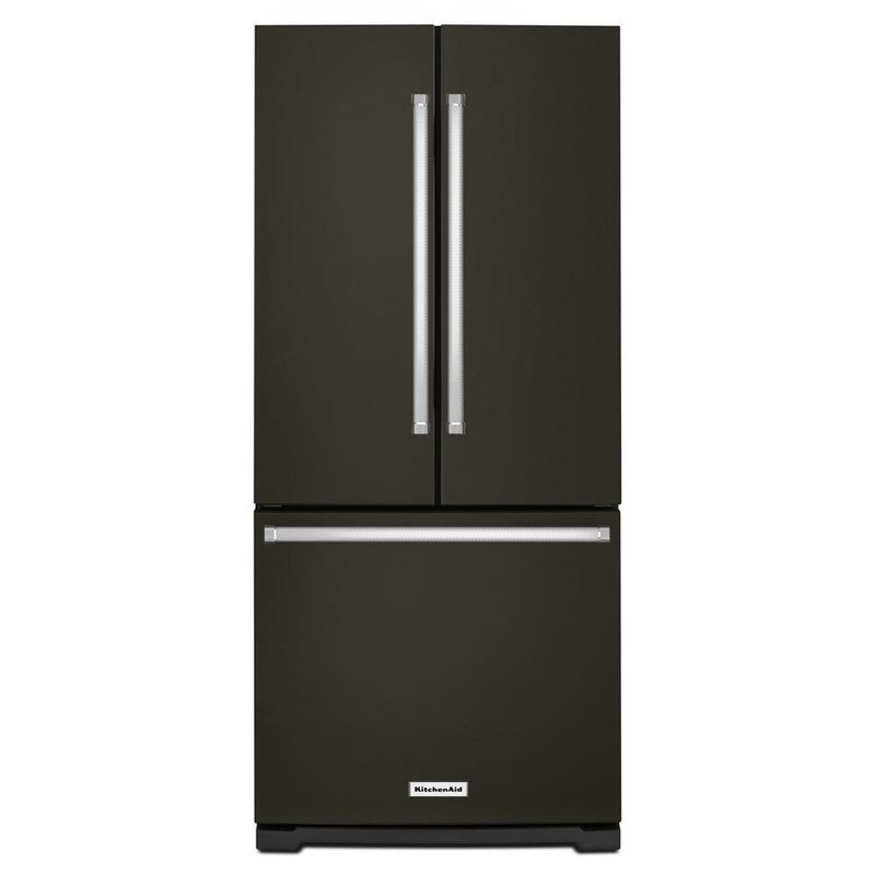 Kitchenaid KRFF300EBS 20 cu. Ft. 30-Inch Width Standard Depth French Door Refrigerator with Interior Dispense