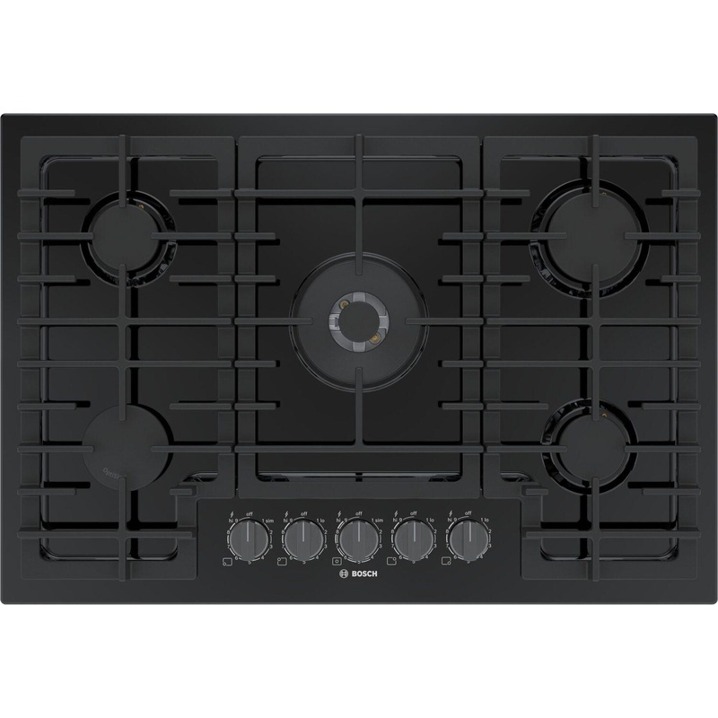 Bosch 800 Series Gas Cooktop 30″ Black NGM8048UC