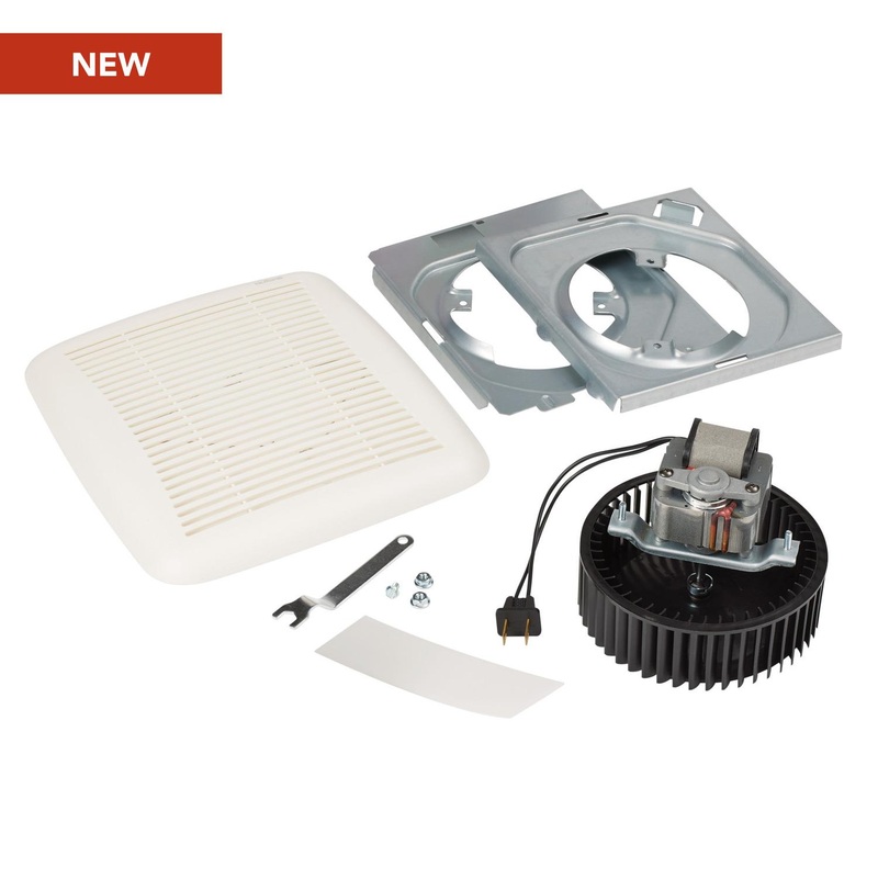 Broan BKR60 Broan-Nutone Quickit Bath Fan Replacement Motor And Cover/Grille, 60 Cfm