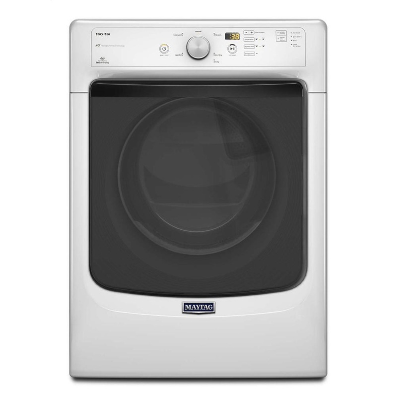 Maytag MGD3100DW Maxima Front Load High Efficiency Dryer with Large Capacity and Advanced Moisture Sensing – 7.3 cu. ft.