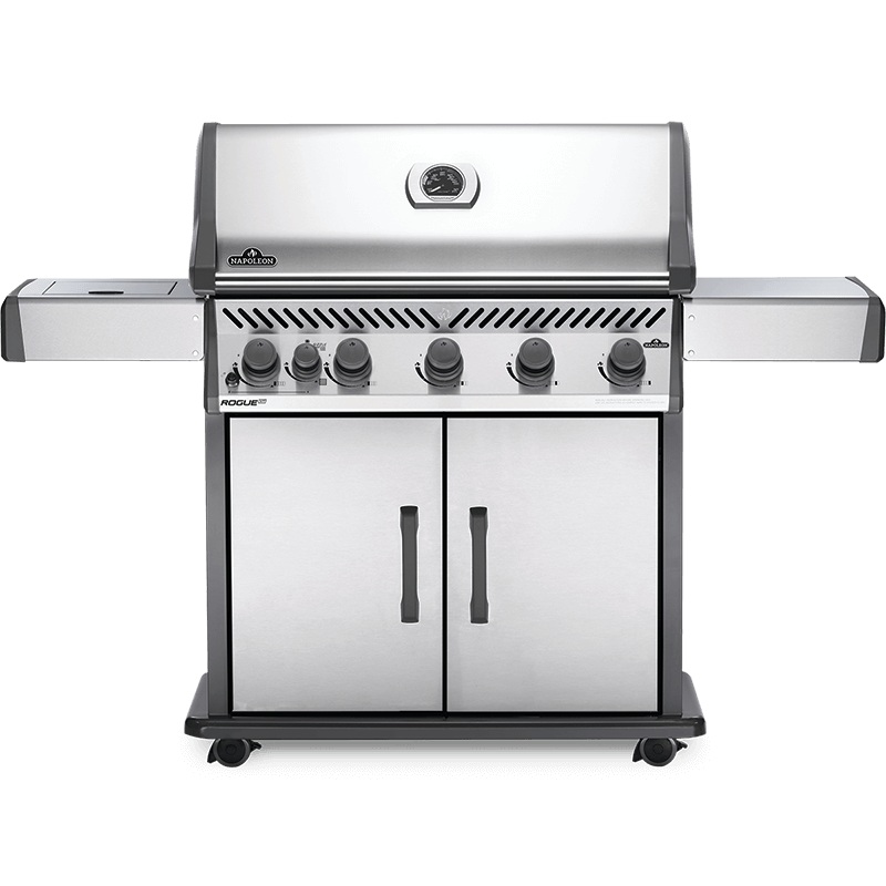 Napoleon Bbq RXT625SIBPSS1A Rogue Xt 625 Sib With Infrared Side Burner And Smoker Box , Stainless Steel , Propane