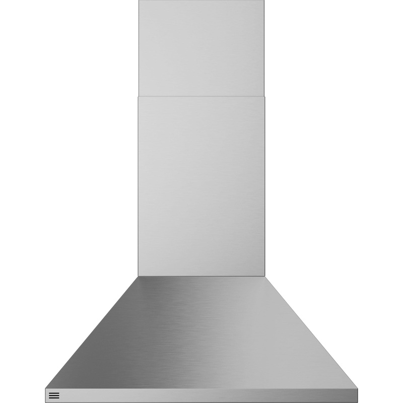 PVW1030SWSS GE Profile 30″ Wall-Mount Pyramid Chimney Vent Hood with Clean Air Sensors