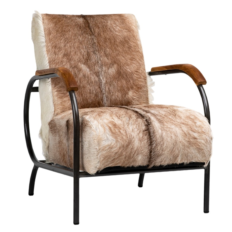 Unique Whimsy Hide-Print Settee
