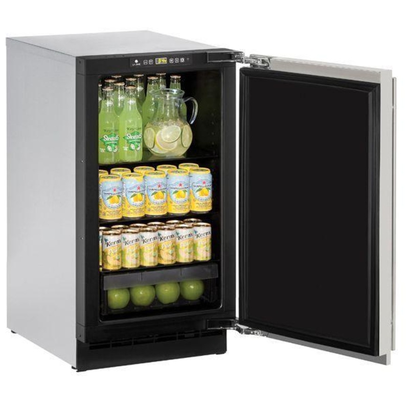 U-Line U2218RS00B 2218r 18″ Refrigerator With Stainless Solid Finish (115 V/60 Hz)