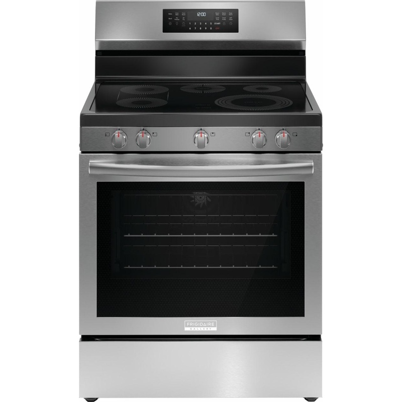 Frigidaire GCRE3060BF Frigidaire Gallery 30″ Rear Control Electric Range With Total Convection