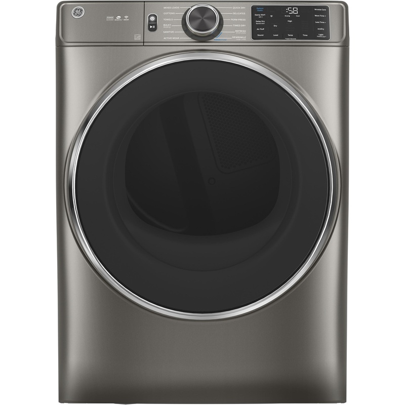 GE 7.8 cu. ft. Capacity Smart Front Load Gas Dryer with Steam and Sanitize Cycle