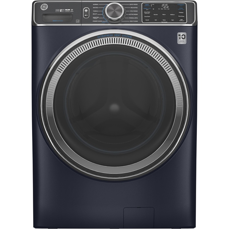 GE ENERGY STAR 5.0 cu. ft. Capacity Smart Front Load Steam Washer with SmartDispense UltraFresh Vent System with OdorBlock and Sanitize   Allergen