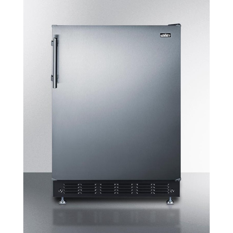 Summit CT66BK2SSRS 24″ Wide Refrigerator-Freezer