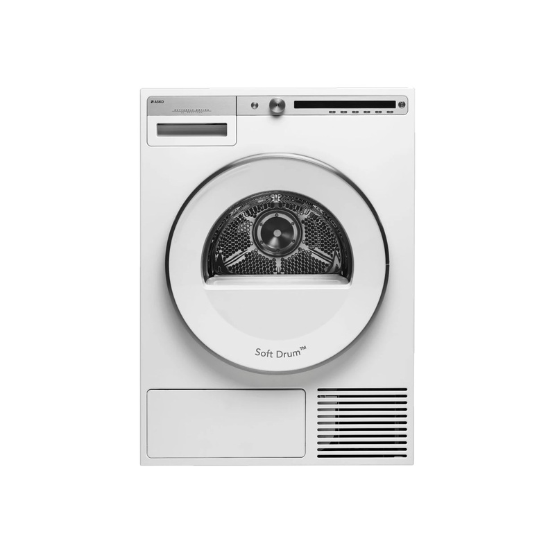 Asko T411HD.W 24″ White Front Load Electric Dryer
