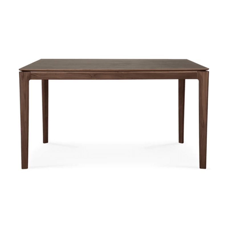 Brown Oak and Teak Dining Table
