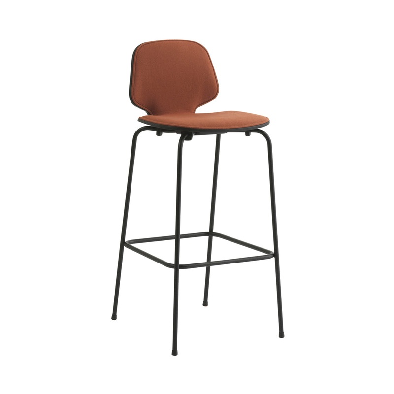 My Chair Metal Base Barstool Front Upholstered