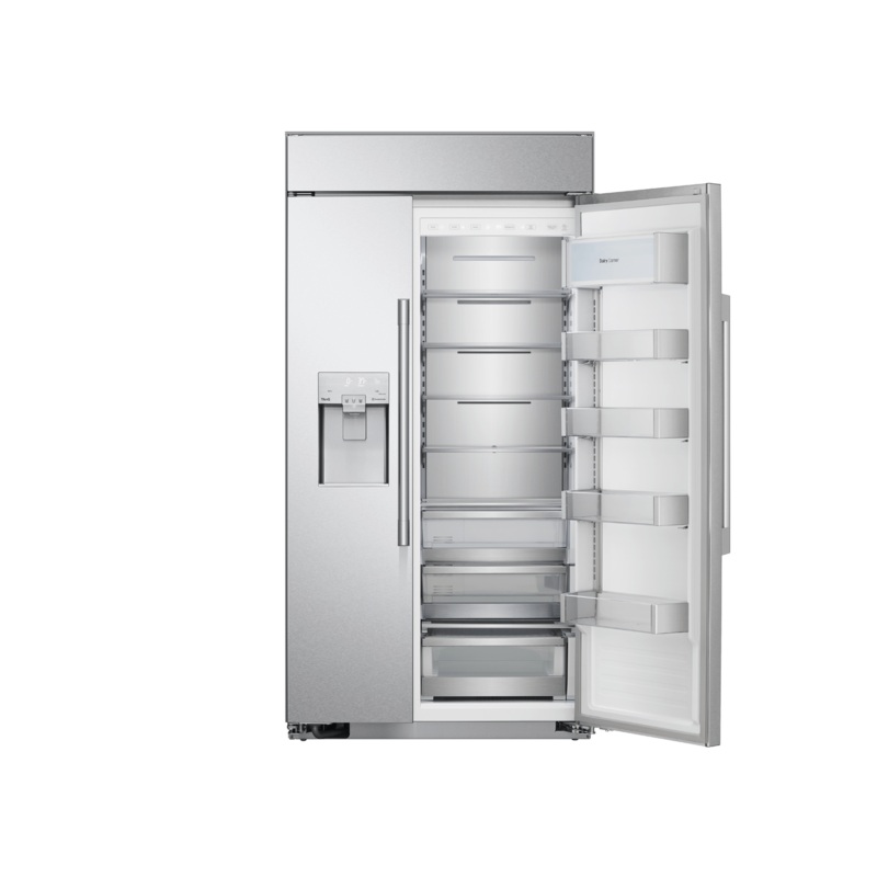 Signature Kitchen Suite SKSSB4202S 42-Inch Built-In Side-By-Side Refrigerator