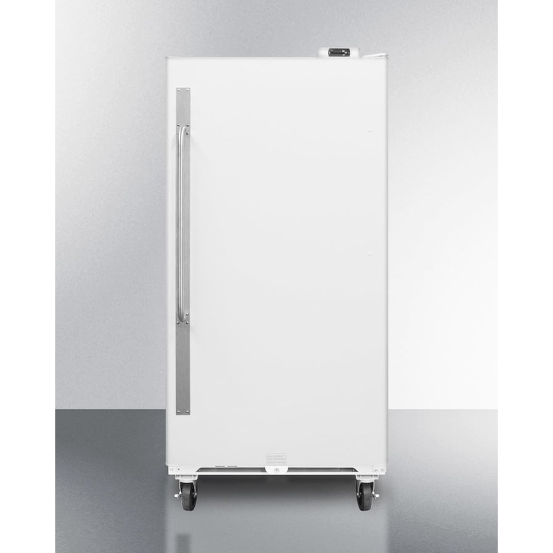 Summit SCUF18 Commercially Approved Large Capacity Upright All-Freezer With Frost-Free Operation, Digital Thermostat, Casters, And Lock