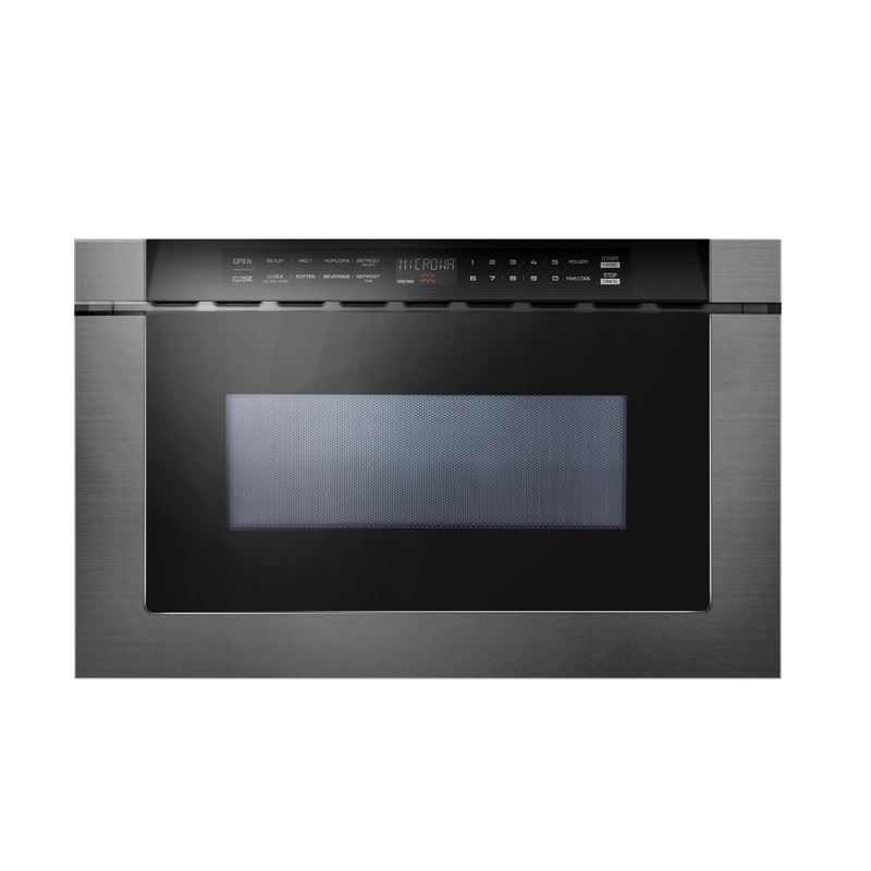 Xo Appliance XOMWD24BS 24″ Built-In Microwave Drawer – Black Glass & Black Stainless