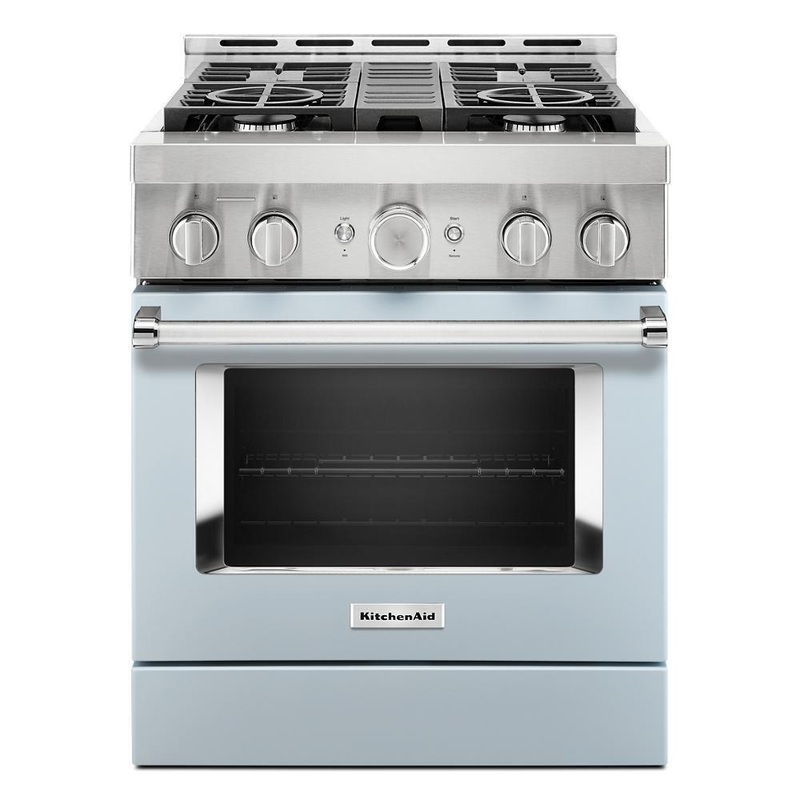 KFGC500JMB KitchenAid 30” Smart Commercial-Style Gas Range with 4 Burners
