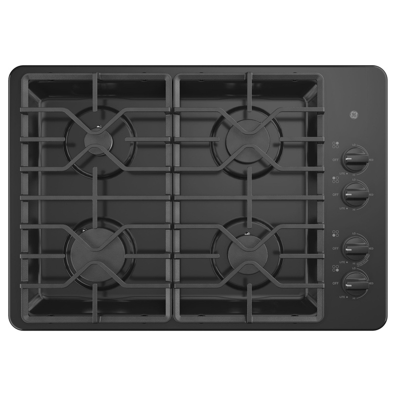 JGP3030DLBB GE 30″ Built-In Gas Cooktop with Dishwasher-Safe Grates