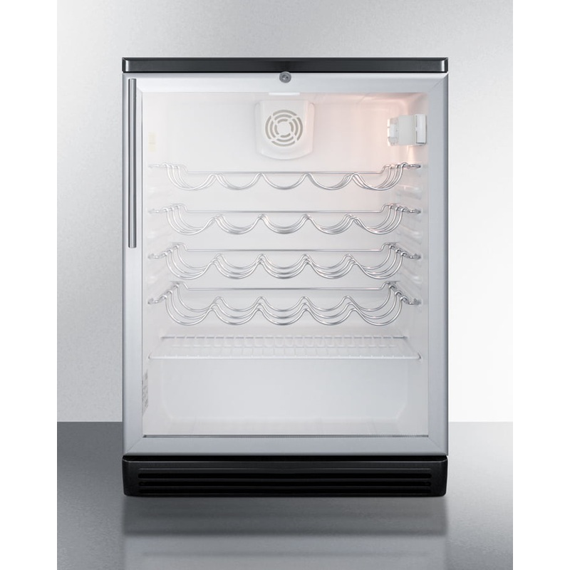 Summit SWC6GBLBIHV 24″ Wide Built-In Wine Cellar
