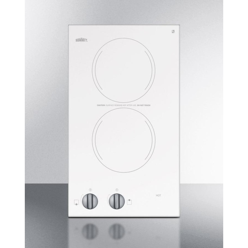 12″ Wide 115v 2-burner Radiant Cooktop